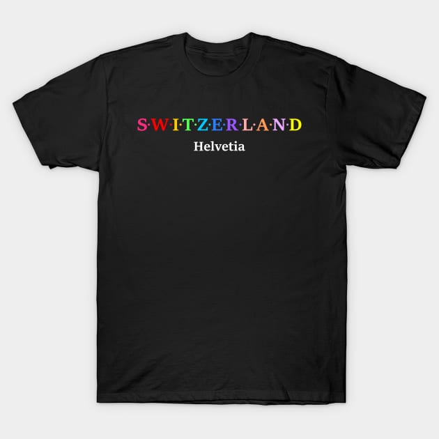 Switzerland, Helvetia T-Shirt by Koolstudio